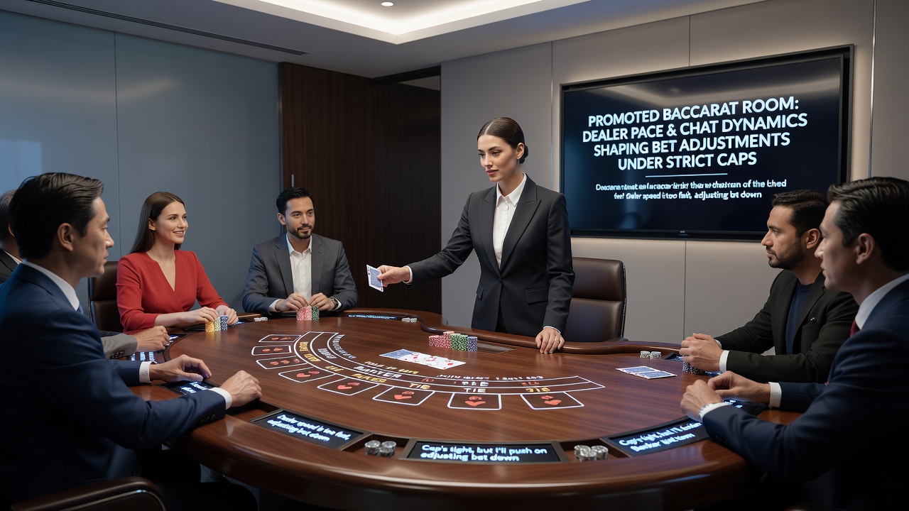 Chat-Fenster und Einsatzanpassungen bei Baccarat mit strengen Limits