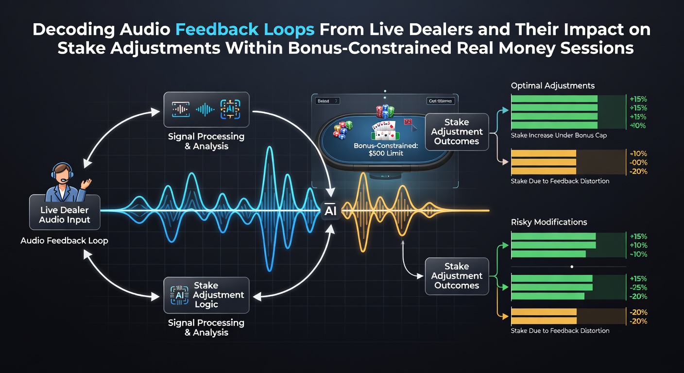 Live-Dealer mit Headset in einem professionellen Studio, der Audio-Feedback an Spieler sendet