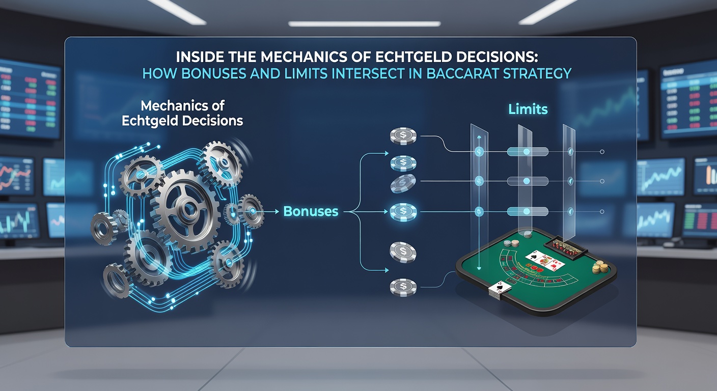 Illustration der Schnittstelle zwischen Bonusbedingungen und Echtgeld-Limits im Baccarat