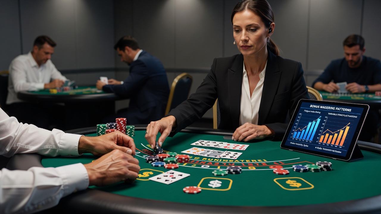 Live-Dealer-Baccarat-Tisch mit variablen Einsatzgrenzen und Bonusbedingungen