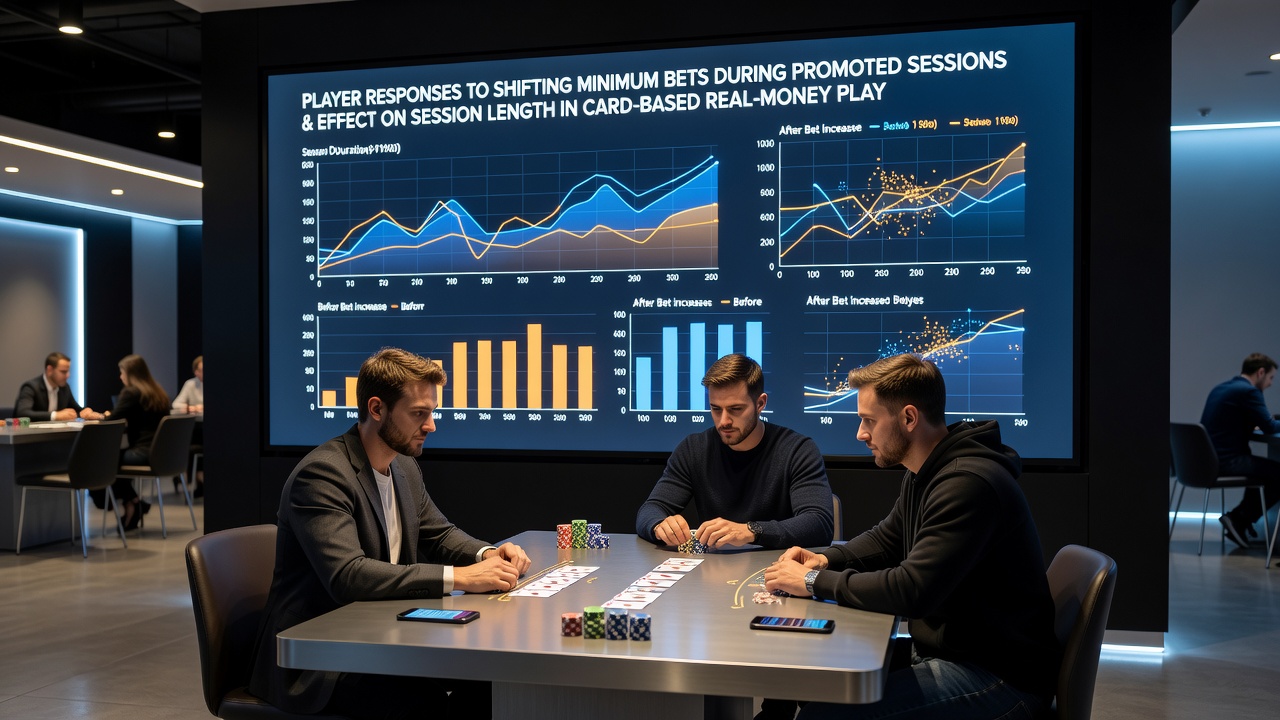 Spieler analysieren veränderte Mindesteinsätze während einer beworbenen Baccarat-Sitzung am Live-Tisch